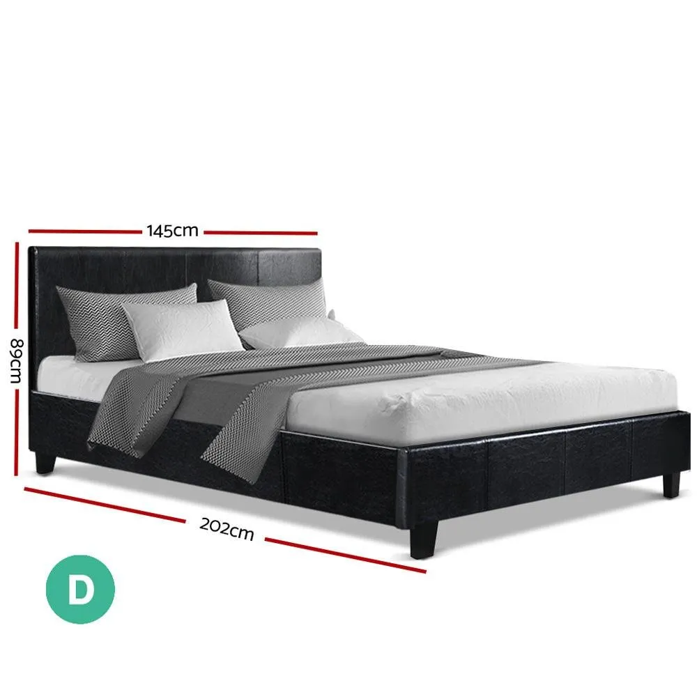 Double Package | Coogee Bed Black & Normay Series Pillow Top Mattress (Medium Firm)