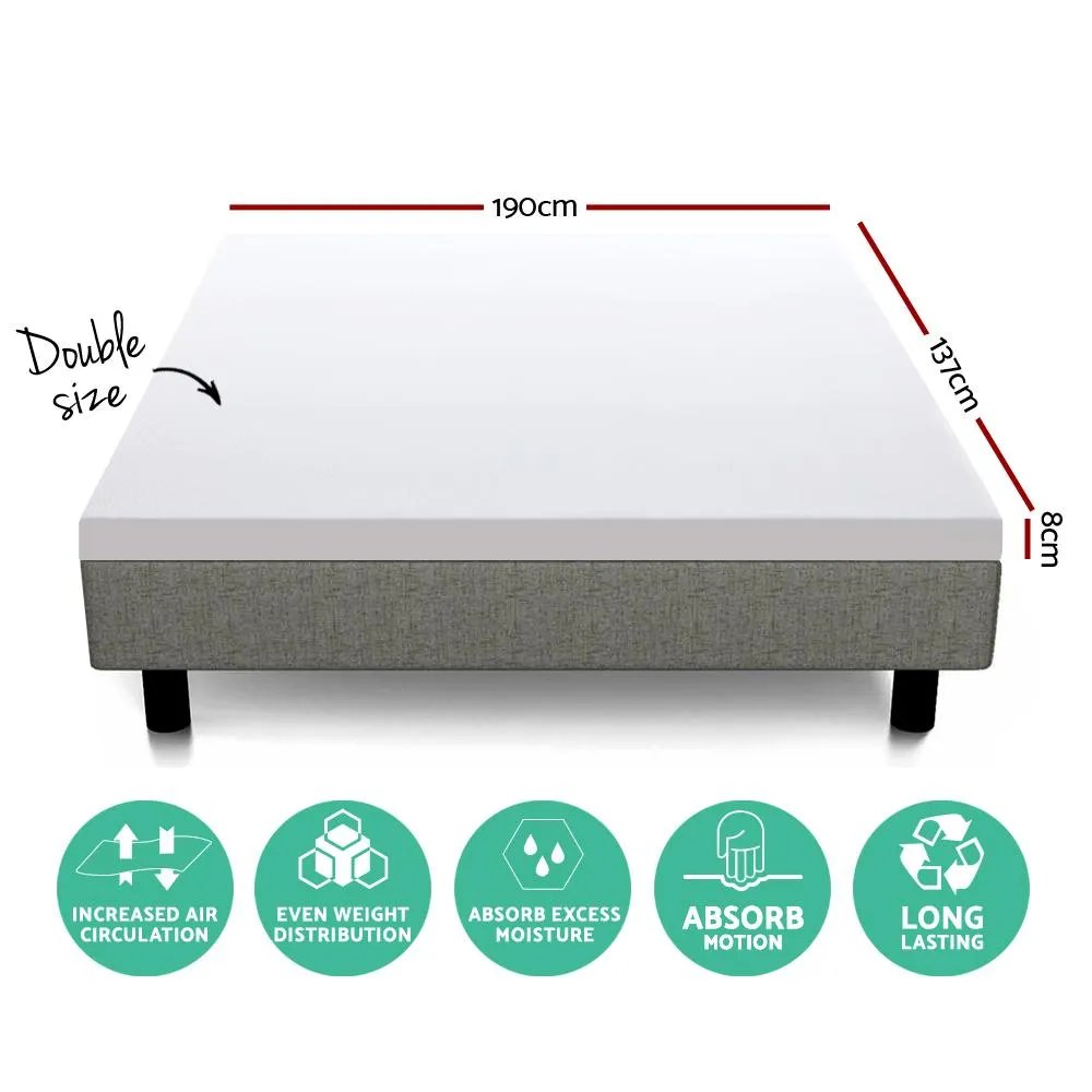 Double Size Dual Layer Cool Gel Memory Foam Topper