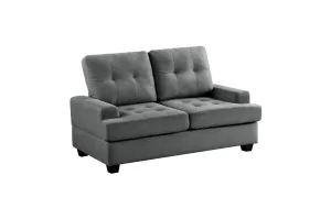 Dunstan Dark Grey Love seat