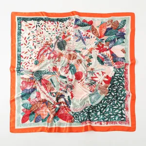 FJ196 90*90 printed hijab kerchief scarf