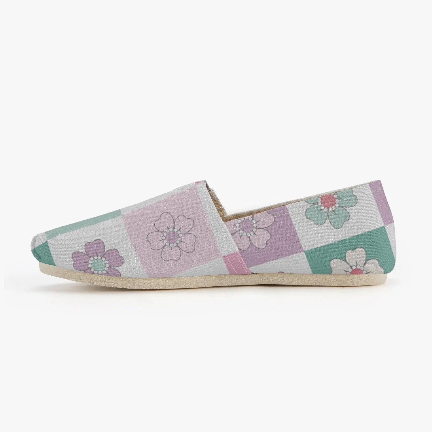 Floral Canvas Toms Shoes