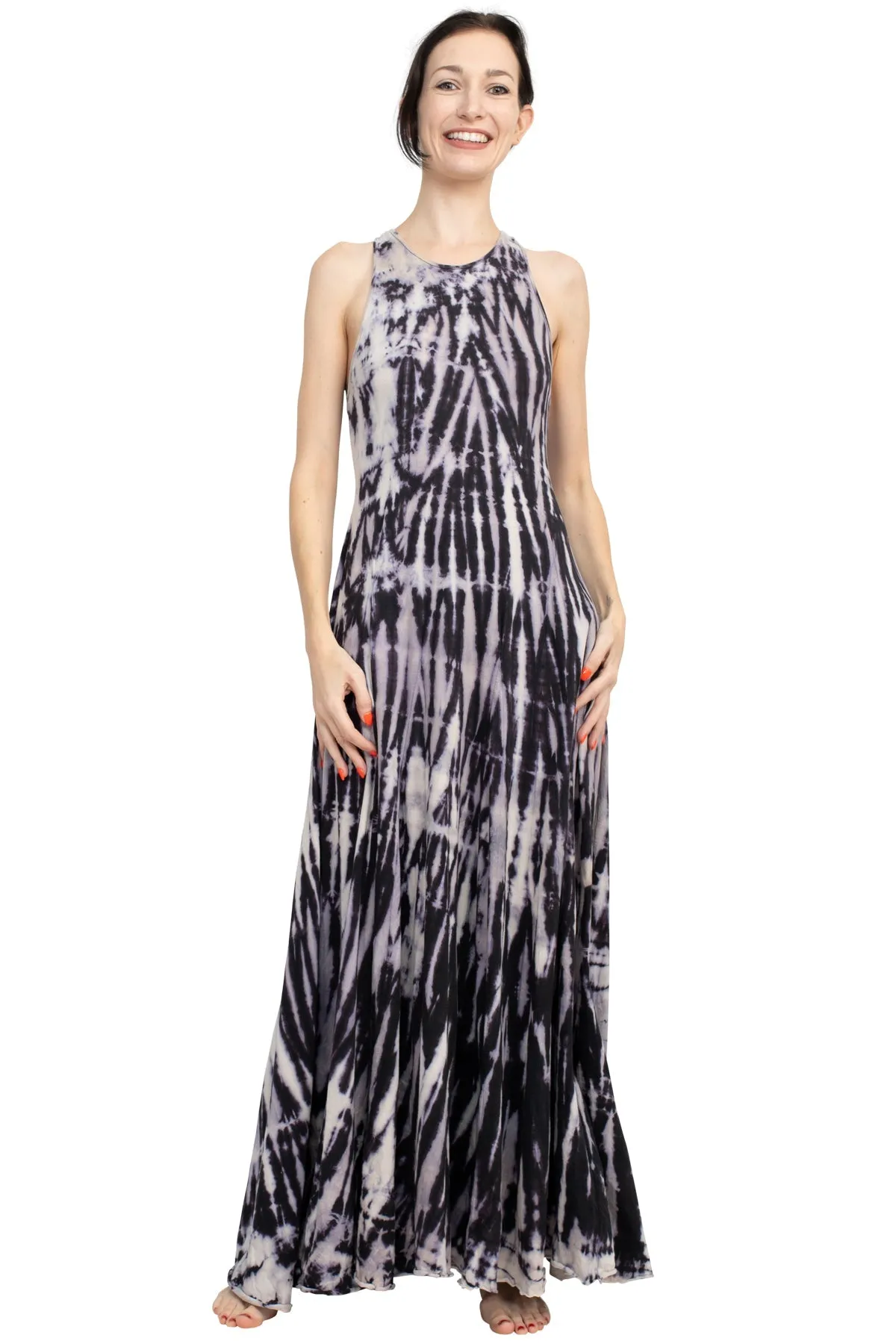 Flowy Tie-dye Maxi Dress