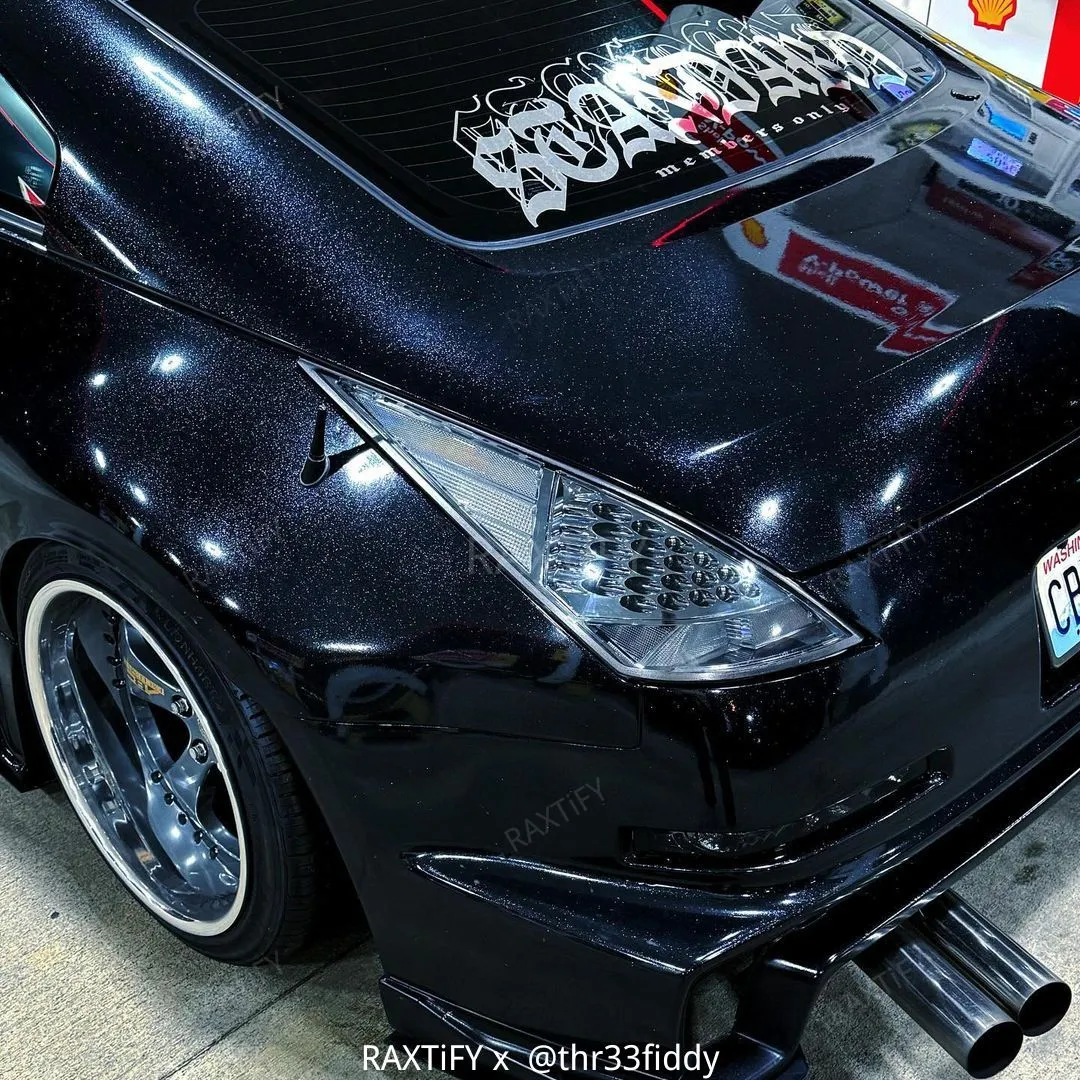 Gloss Metallic Glitter Diamond Black Car Wrap