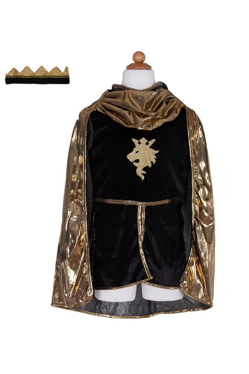 Golden Knight Tunic, Cape & Crown