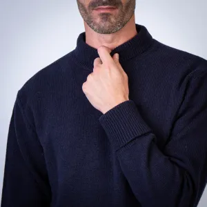 GRP FIRENZE SWEATER TEC RA 7 MOCK NECK BLU