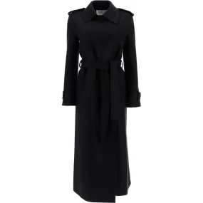 Harris Wharf London pressed wool robe coat with nine words