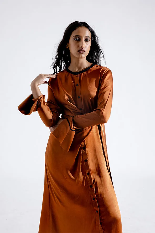 Hazel Wrap Shirt dress