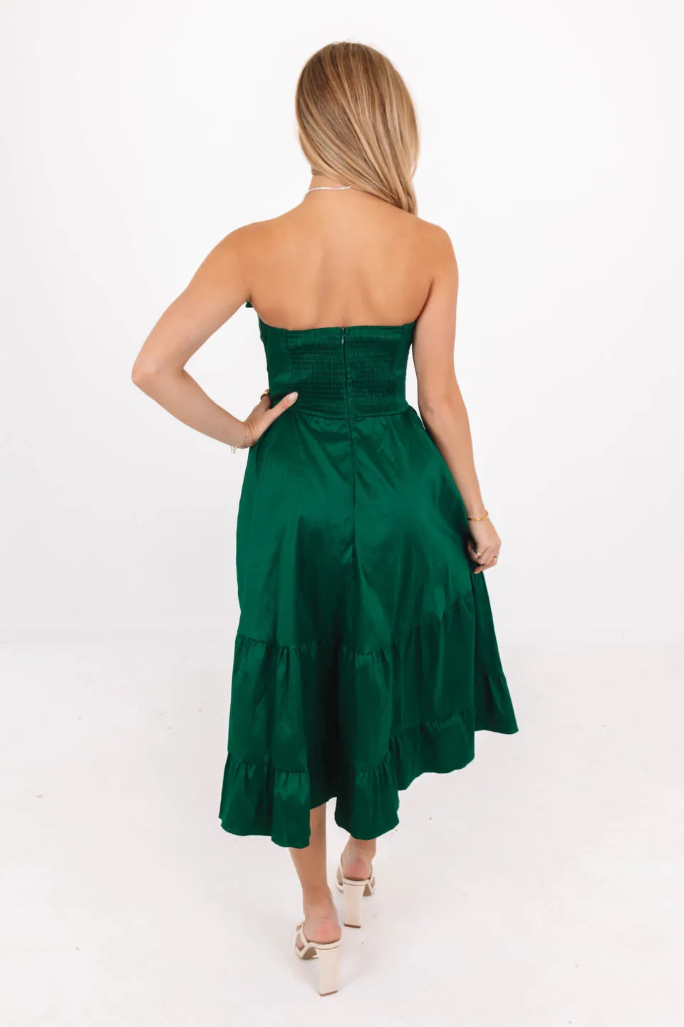 Home For Christmas Midi Dress - Green