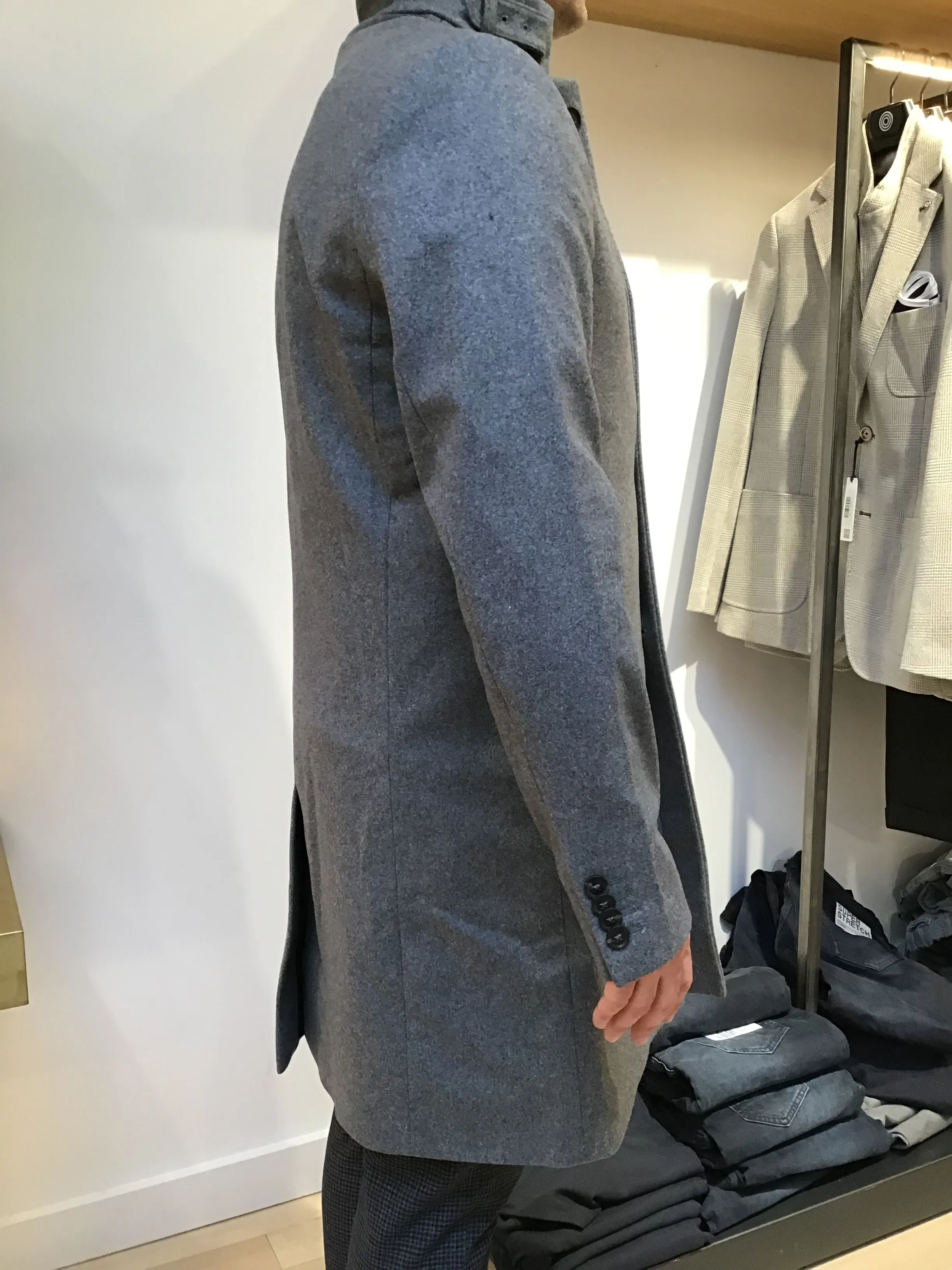 J. LINDEBERG Holger Wool Coat | Grey