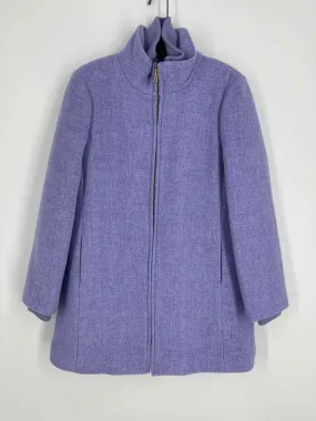 J.CREW Size 8 Pet Periwinkle/Pink Variegated Wool Blend Coats Coat