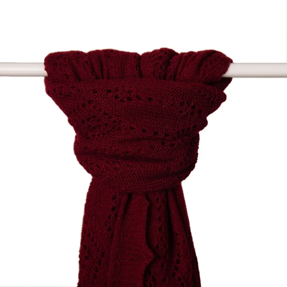 Jewel Cashmere Scarf - Claret