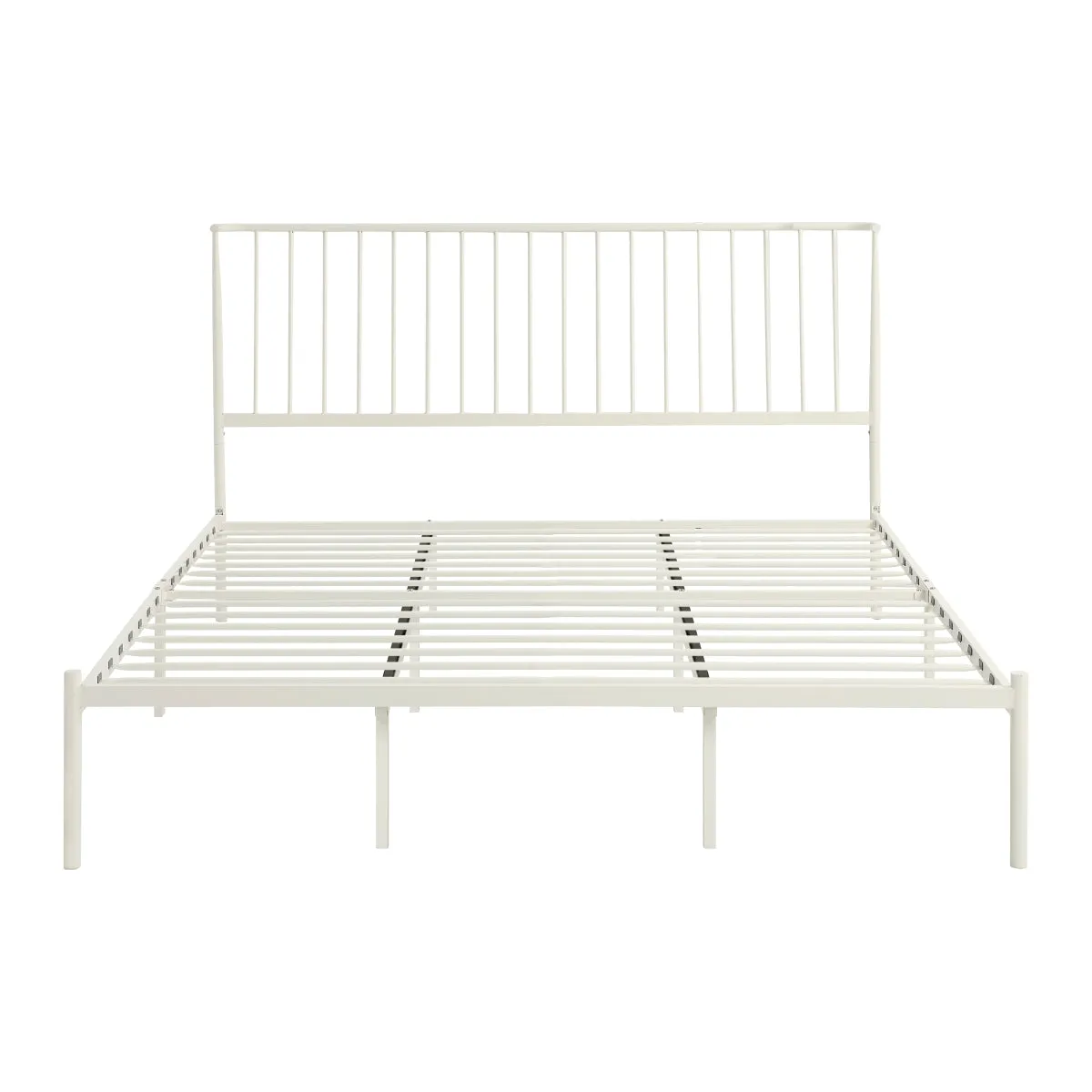 King Platform Bed - White Finish