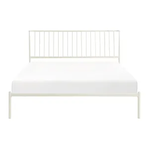 King Platform Bed - White Finish