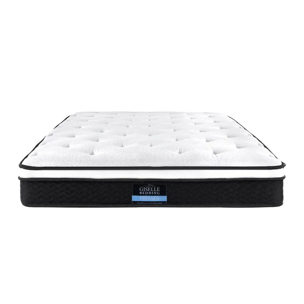 King Single Package | Coogee Bed Grey & Bonita Euro Top Mattress (Medium Firm)