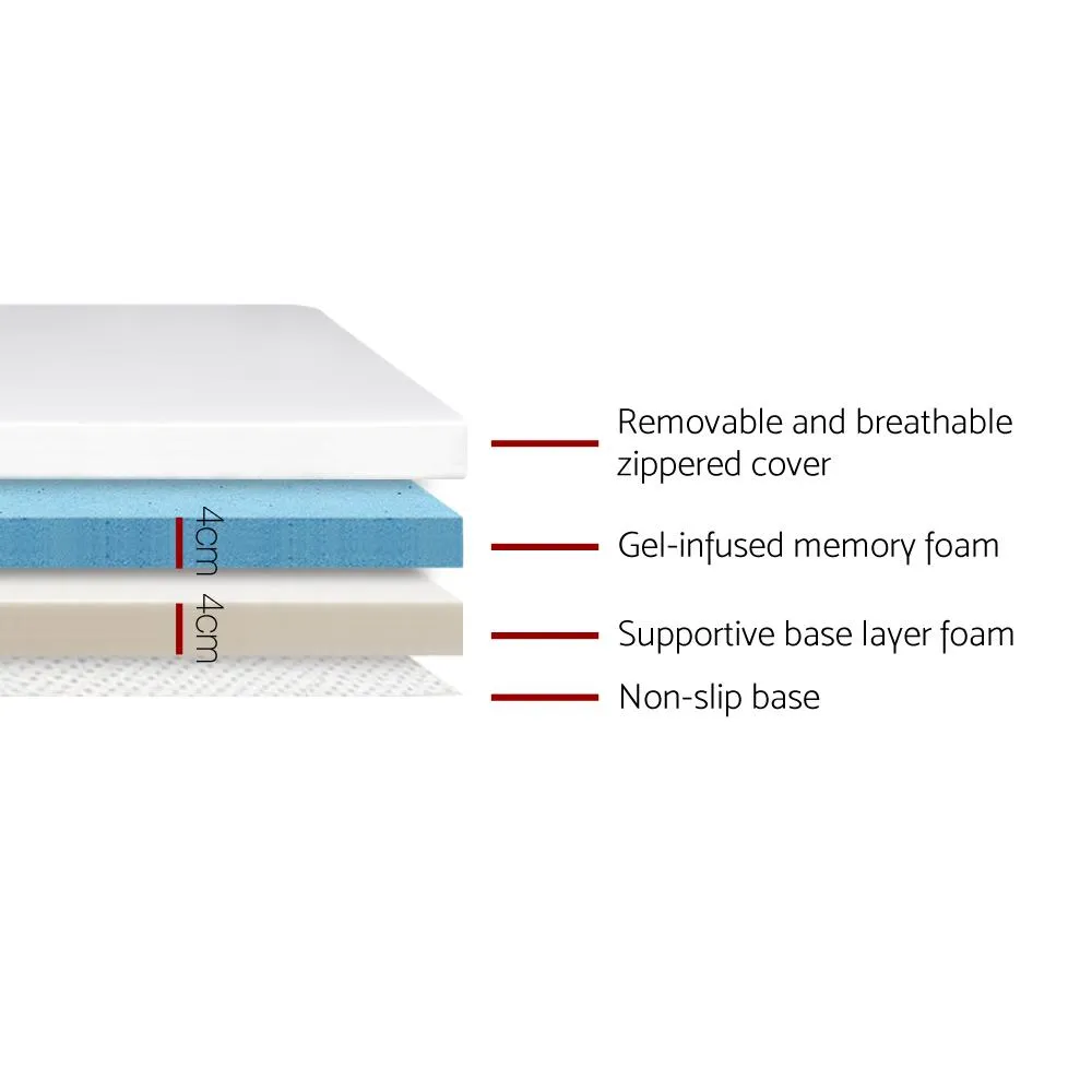 King Size Dual Layer Cool Gel Memory Foam