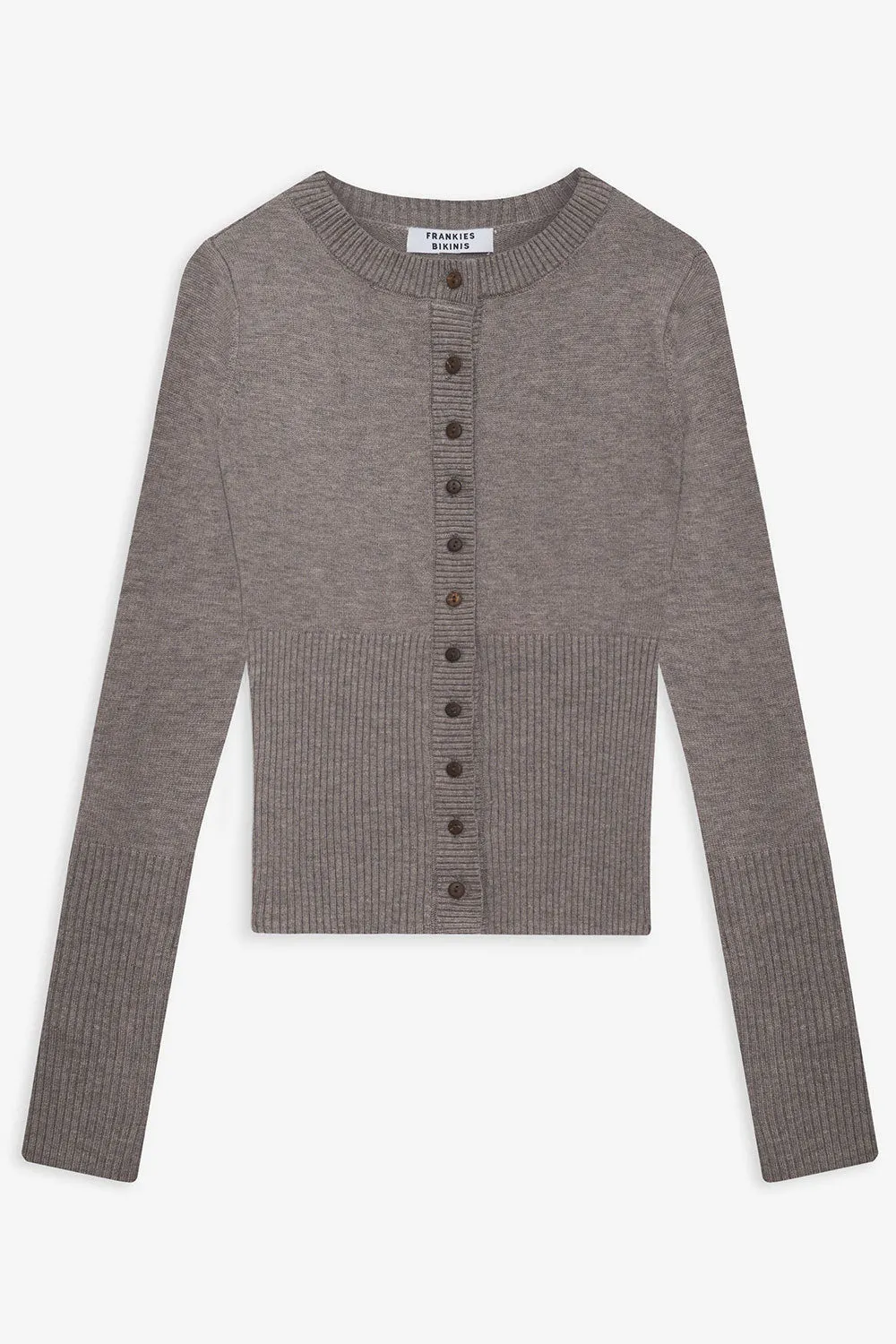 Lenon Cloud Knit Button Up Cardigan - Dark Pearl