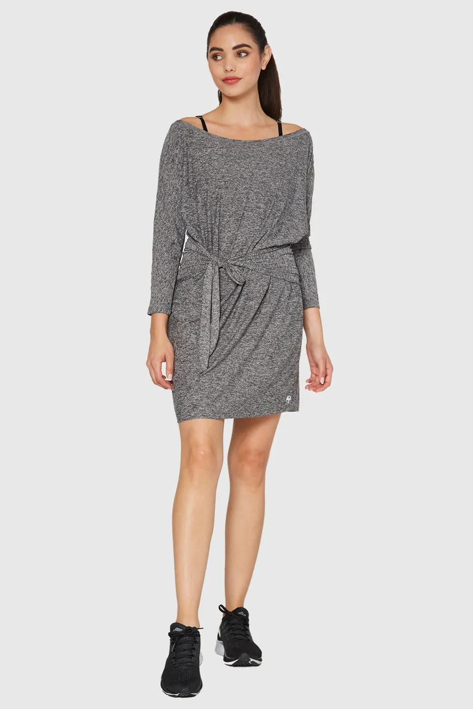 Light Heather Wrap Dress