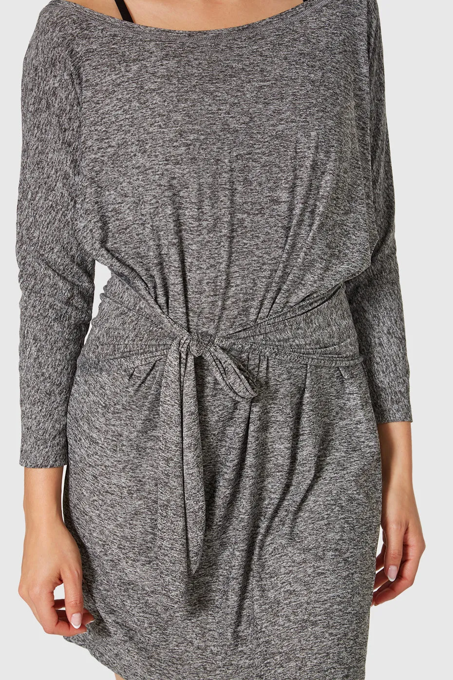 Light Heather Wrap Dress