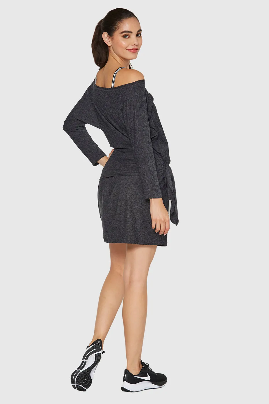 Light Heather Wrap Dress