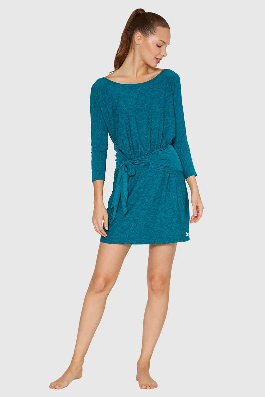 Light Heather Wrap Dress