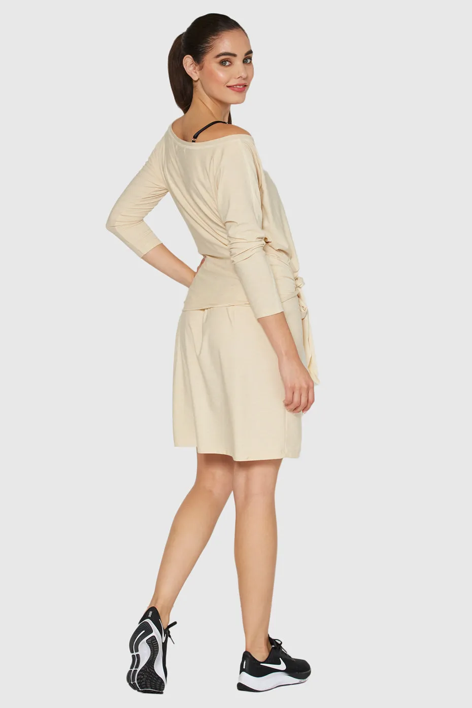 Light Heather Wrap Dress