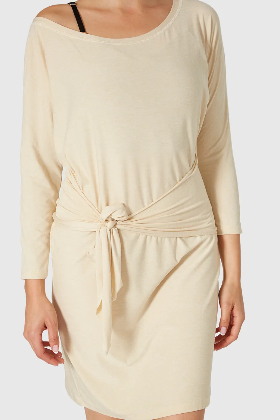 Light Heather Wrap Dress