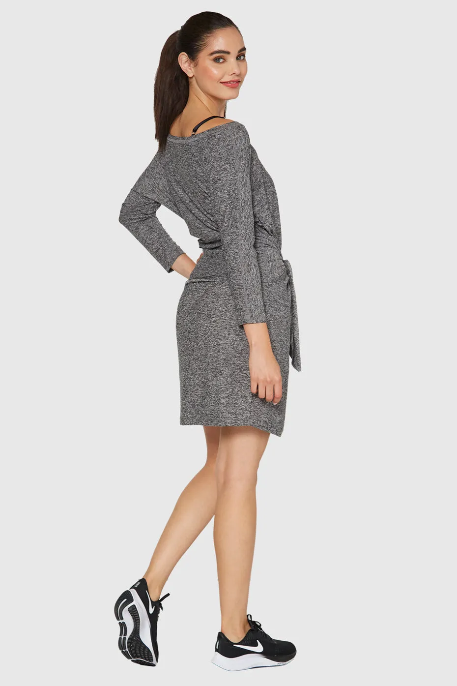 Light Heather Wrap Dress