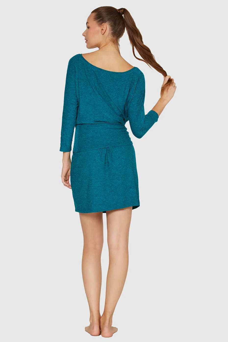 Light Heather Wrap Dress