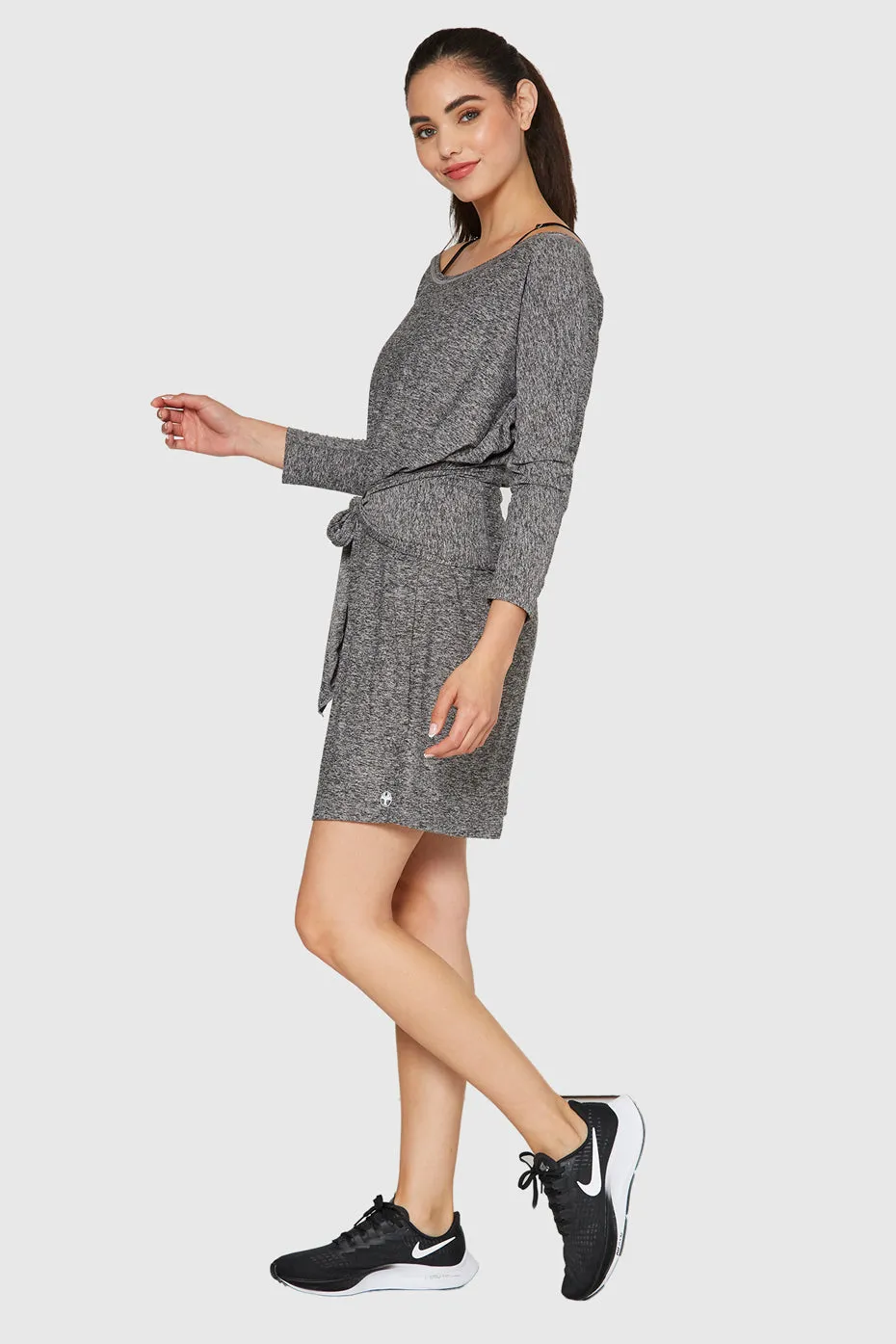 Light Heather Wrap Dress