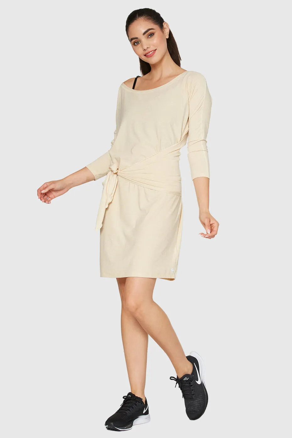 Light Heather Wrap Dress