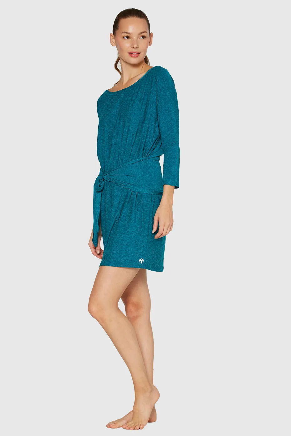 Light Heather Wrap Dress