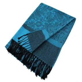 Light Paisley Pashmina Scarf Shawls 018