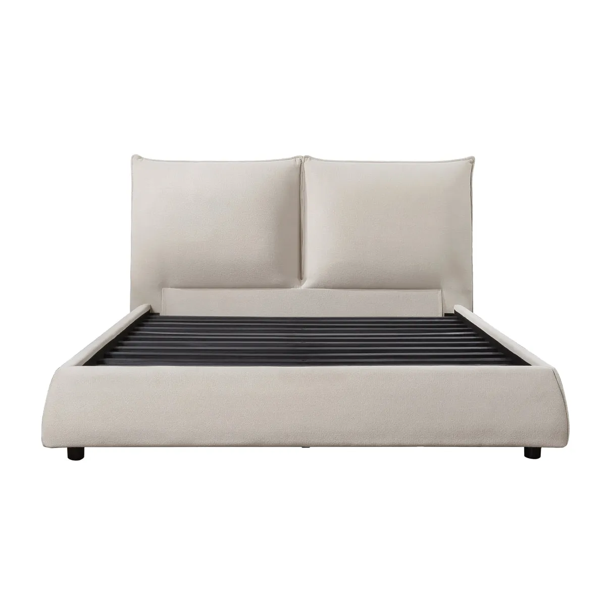 Linna Modern Chenille Upholstered Queen Bed