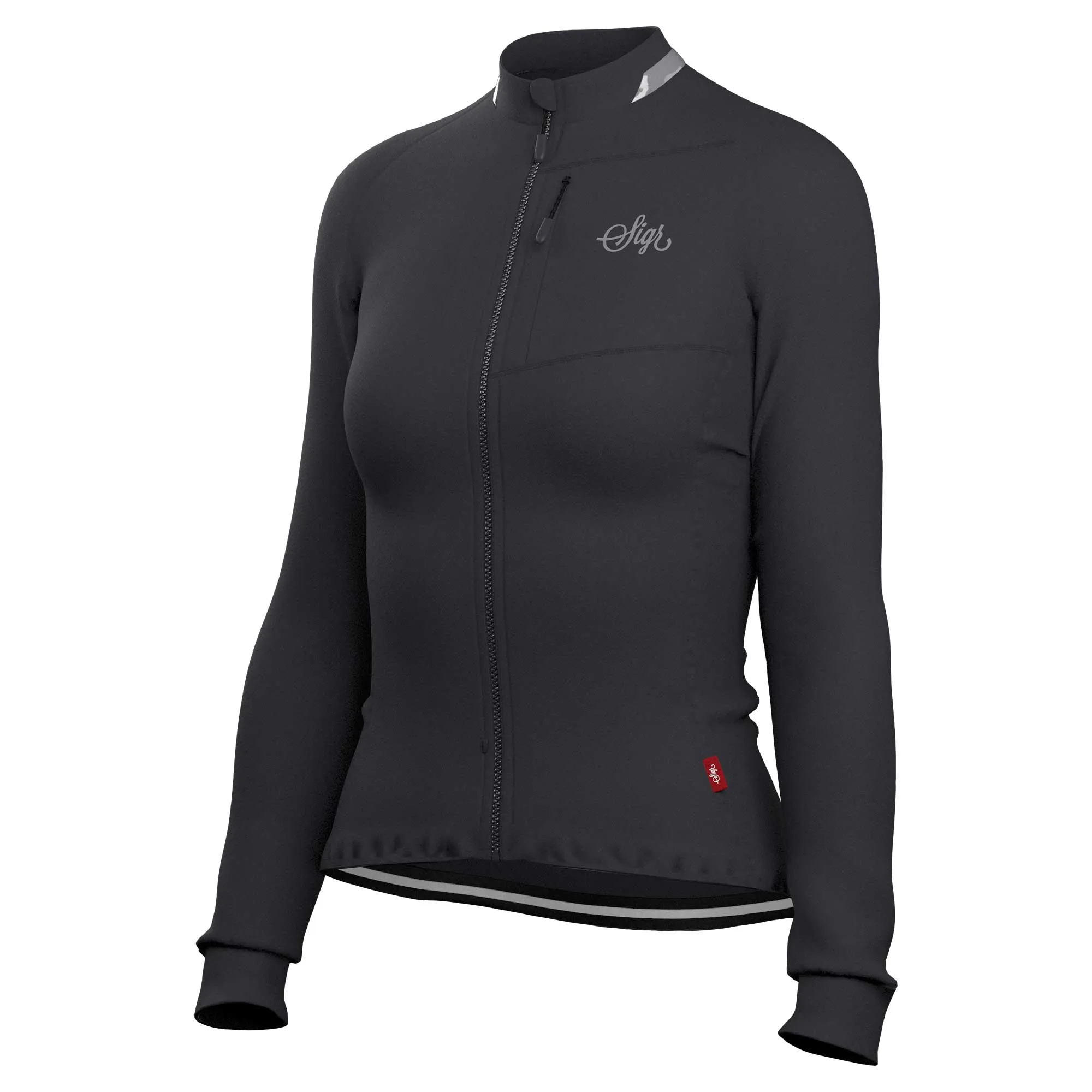 Ljung Black Women's Warmer Long Sleeved Cycling Jersey