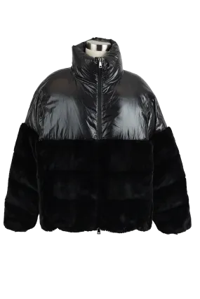 Logodec Faux Fur/ Poly Down Jacket