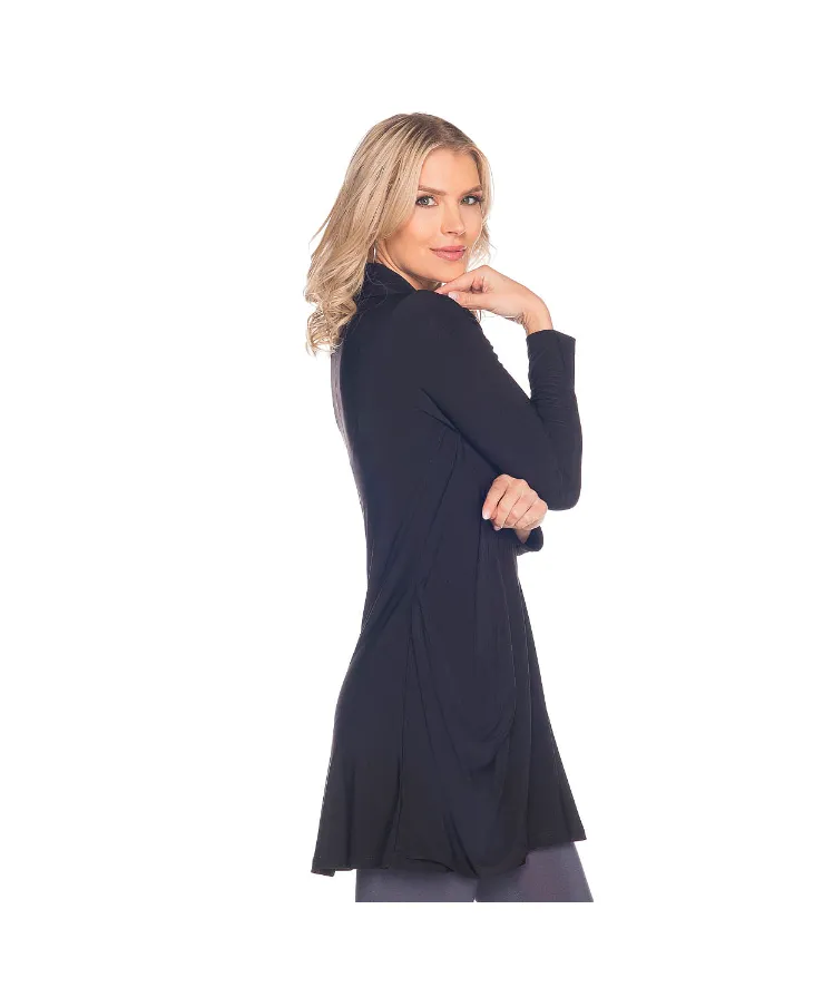 Long Sleeve Zipper Trim Tunic Top