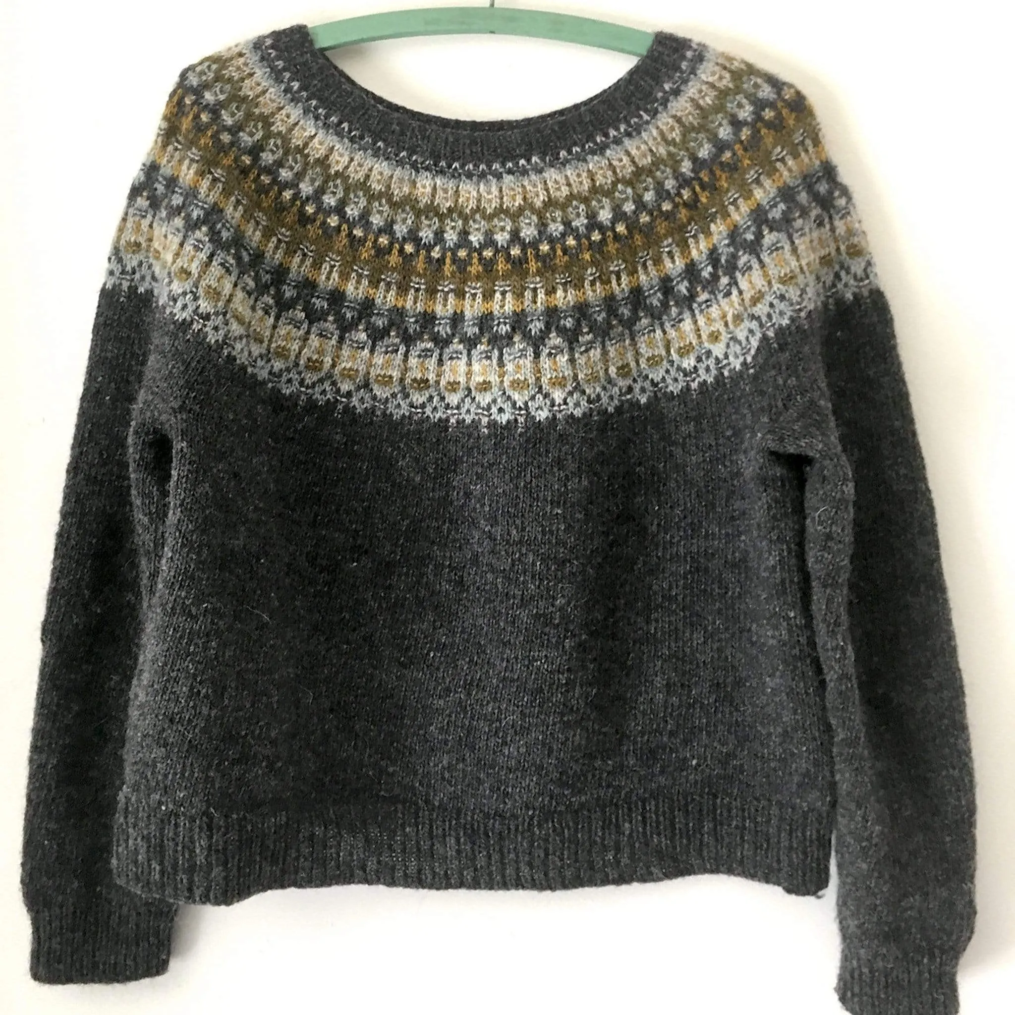 Lunenburg Pullover by Amy Christoffers in Lichen and Lace Rustic Sport