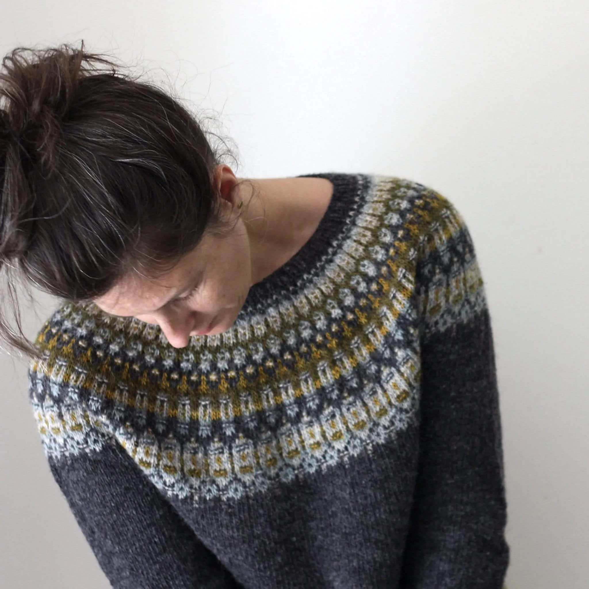 Lunenburg Pullover by Amy Christoffers in Lichen and Lace Rustic Sport