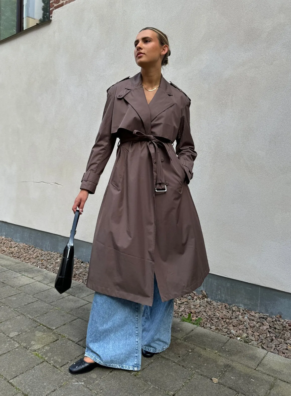 Macchiato Recycled Tech Trench Coat