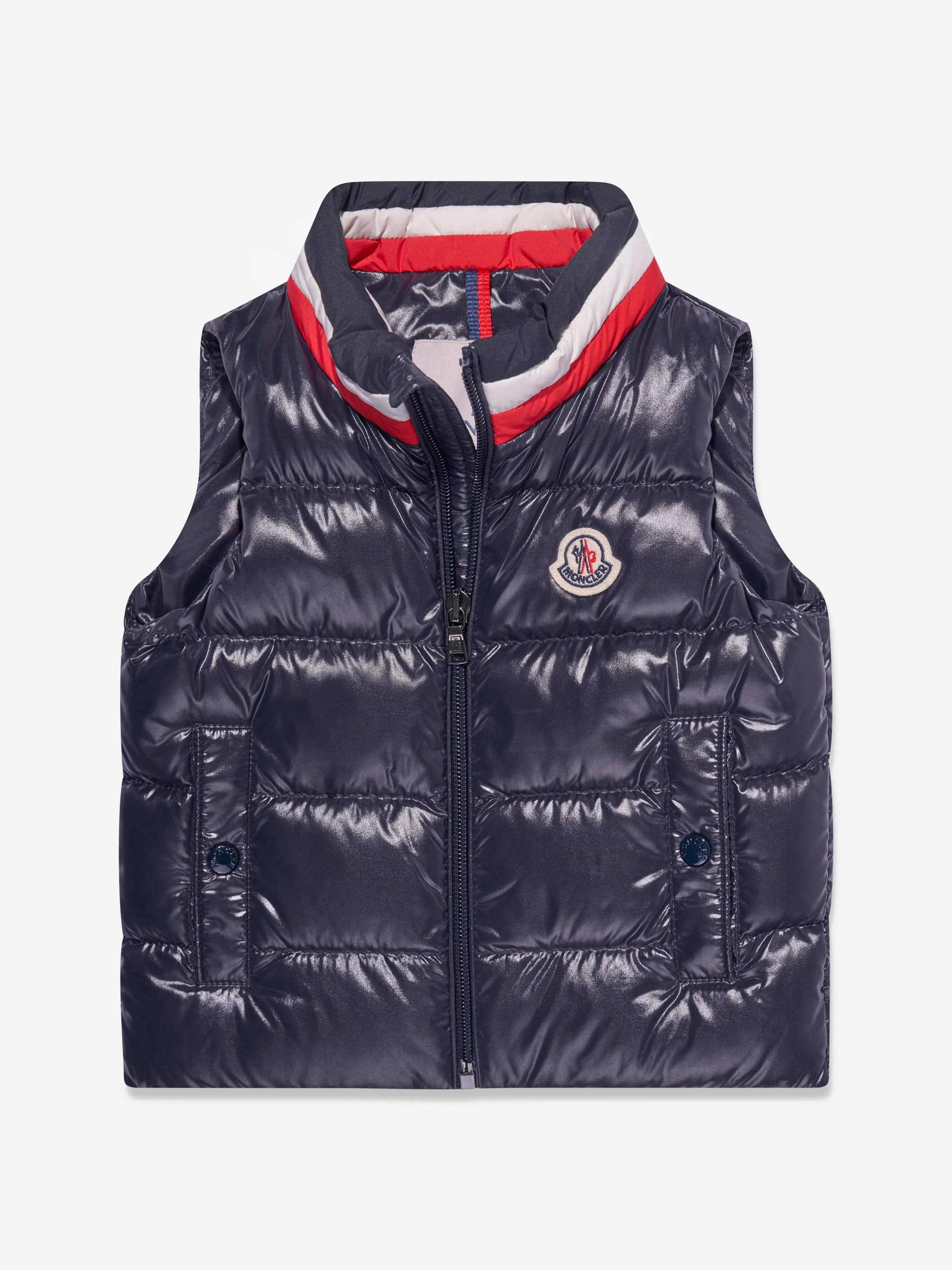 Moncler Enfant Baby Boys Down Padded Merab Gilet in Navy