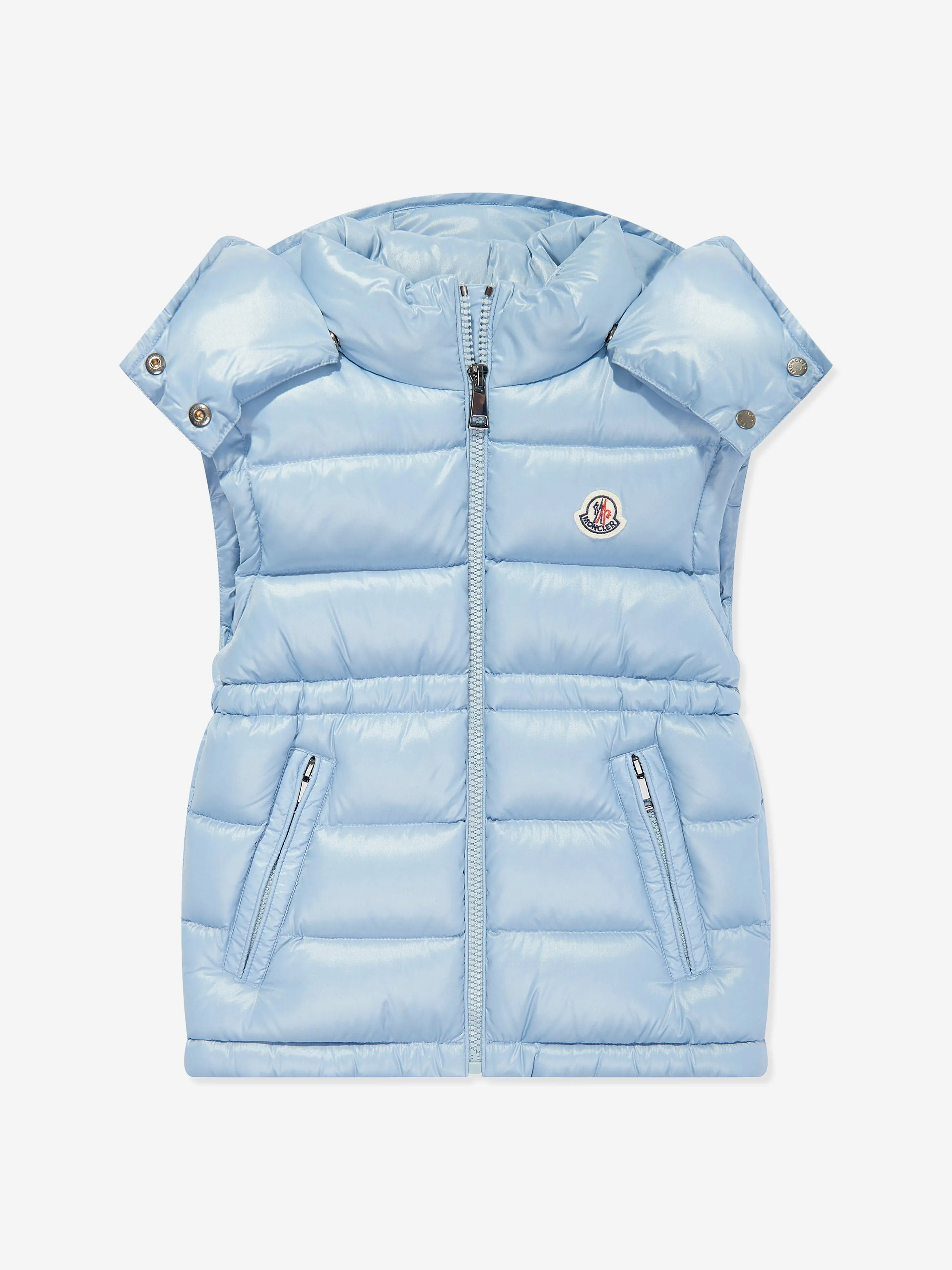 Moncler Enfant Girls Down Padded Ania Gilet in Blue