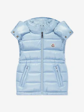 Moncler Enfant Girls Down Padded Ania Gilet in Blue