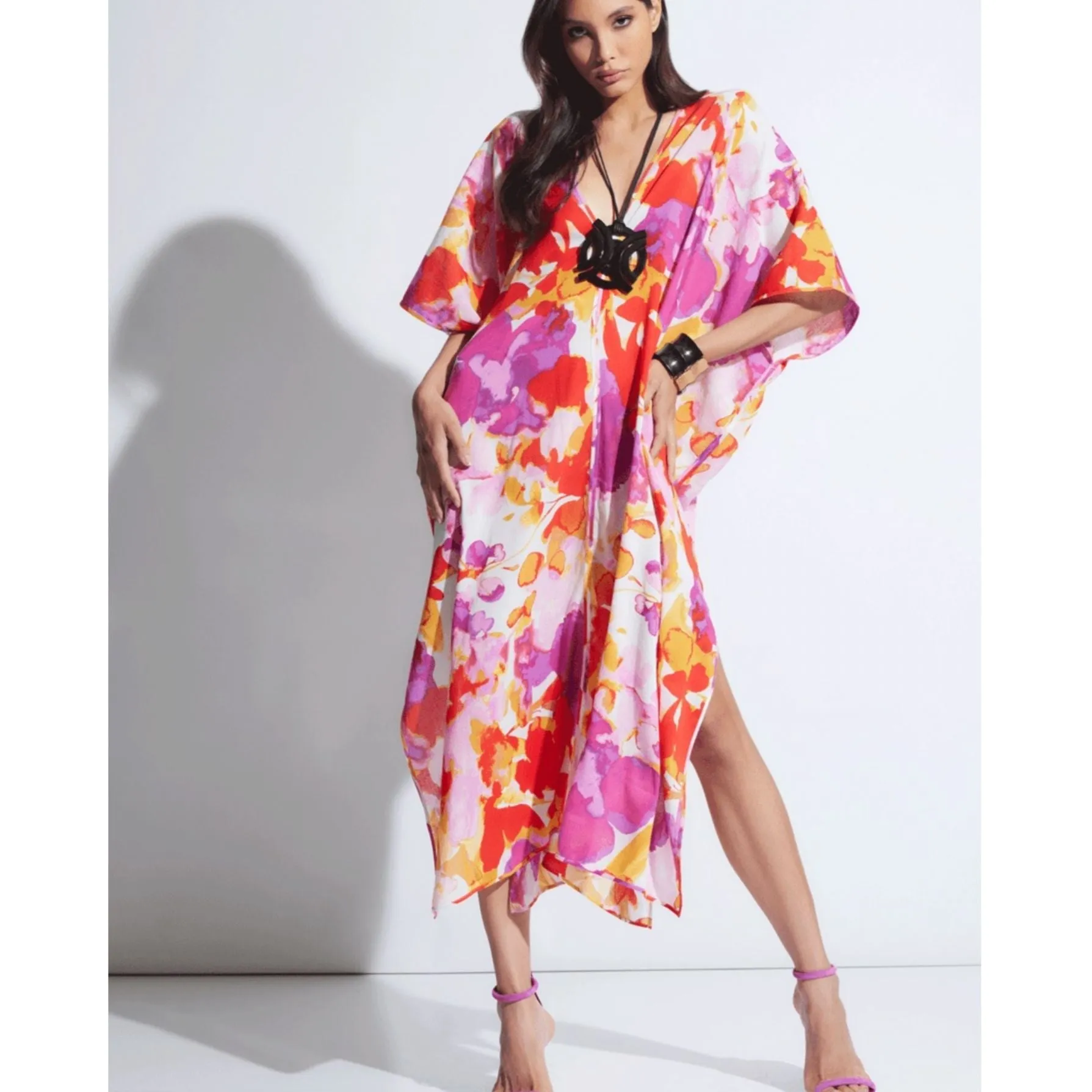 Natori Suisai Getaway Cotton Gauze Caftan R70037