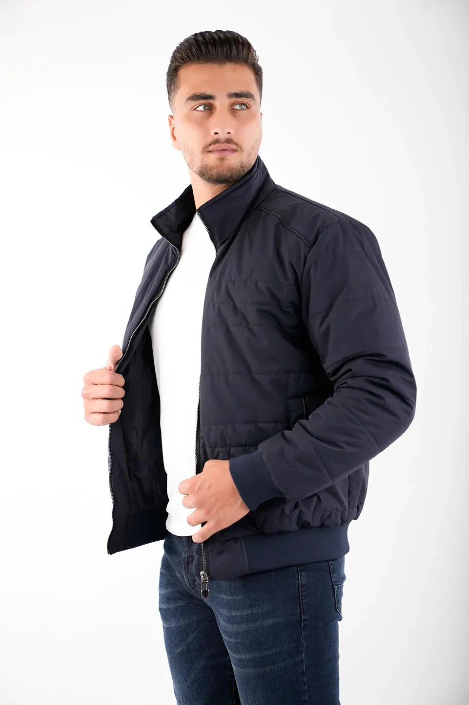 Navy Jackets With Black Code