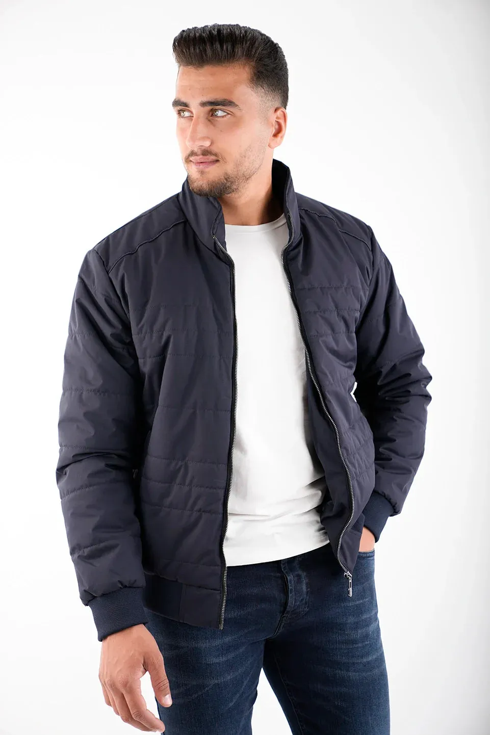 Navy Jackets With Black Code