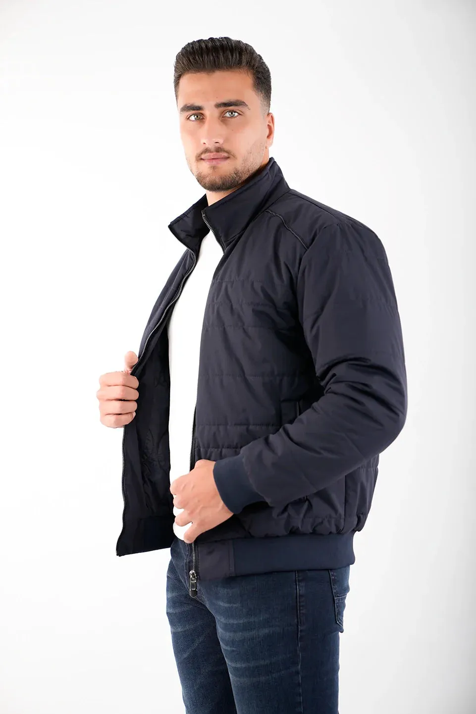 Navy Jackets With Black Code