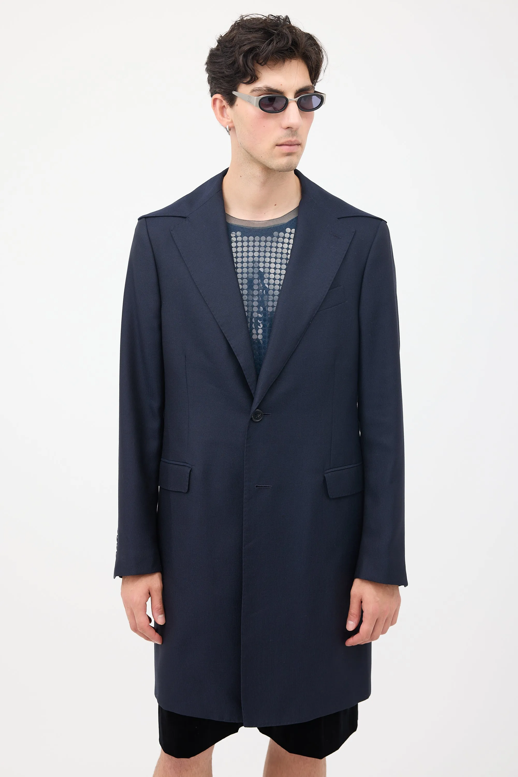 Navy Sailor Top Coat