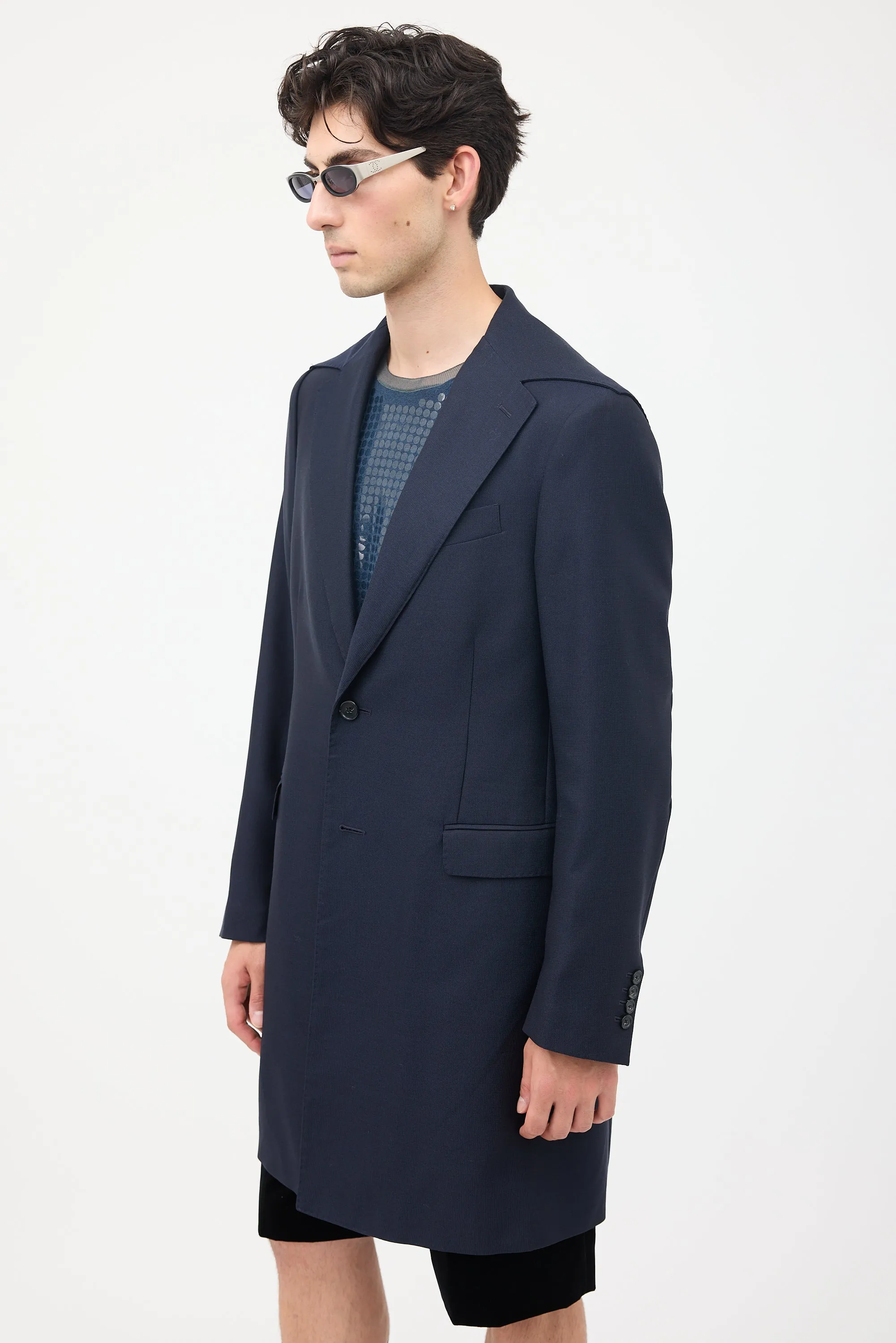 Navy Sailor Top Coat