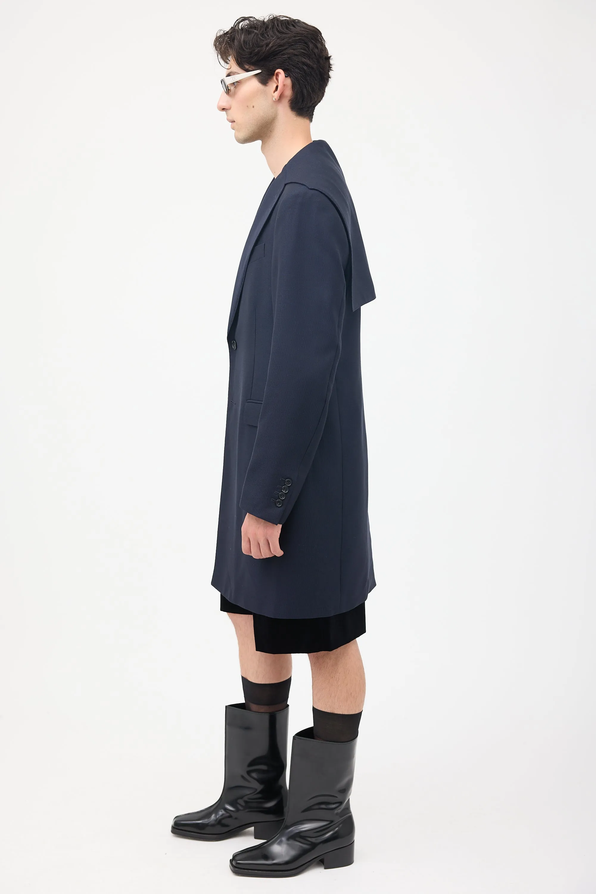 Navy Sailor Top Coat