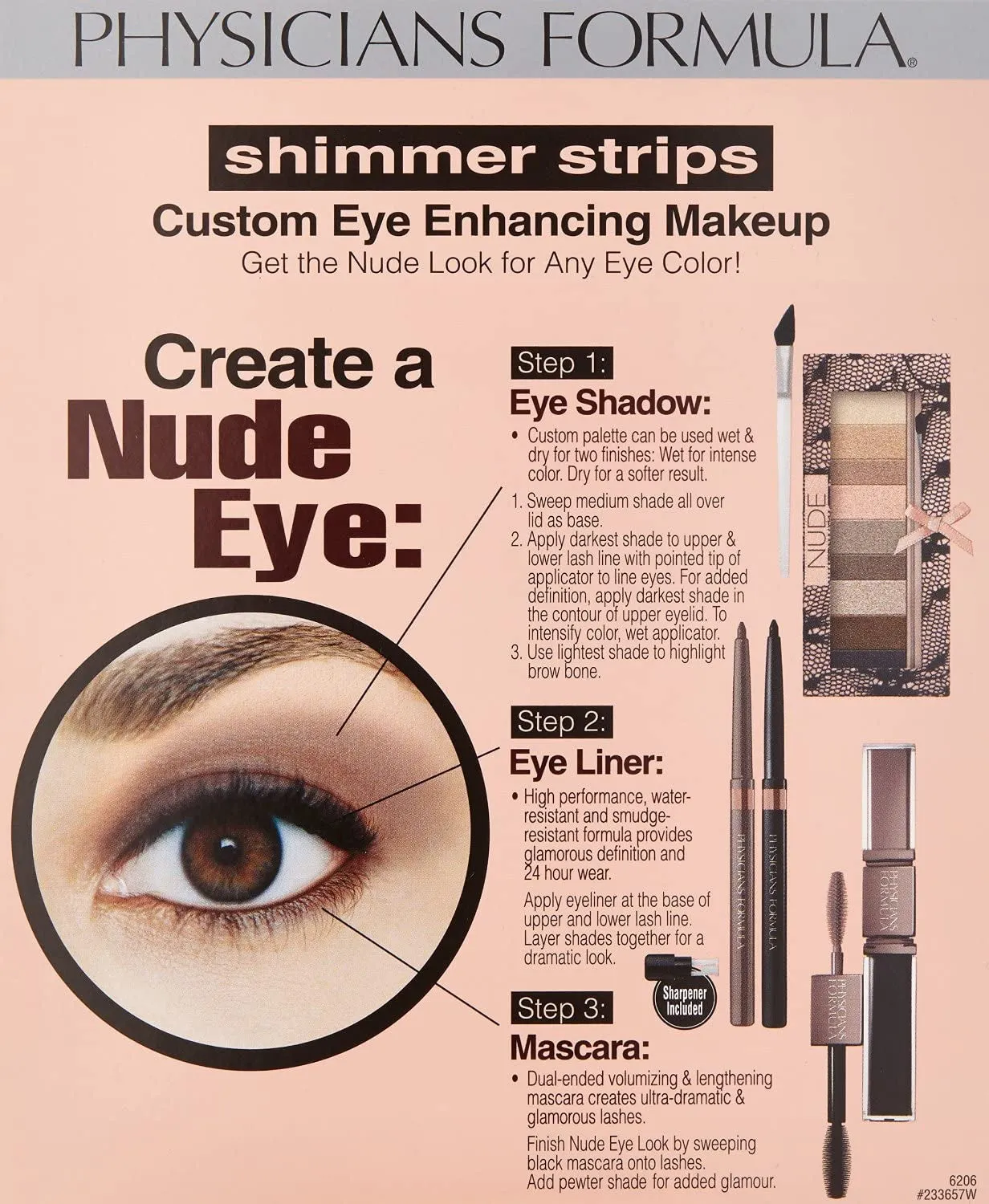 Nude Glam Eye Collection: Eyeshadow, Eyeliner & Mascara Set